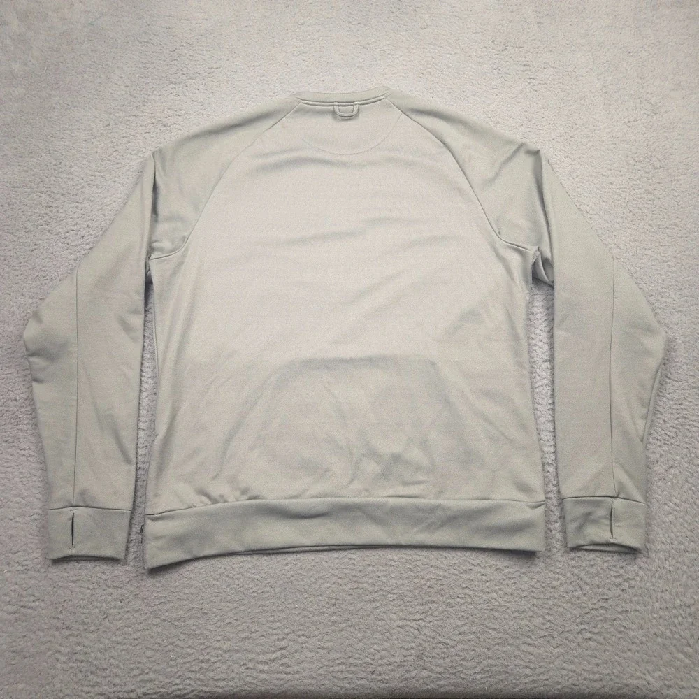 Nike Jordan Jumpman 360 Fleece Crew Sweatshirt Mens XL Gray Side Zip Thumbholes